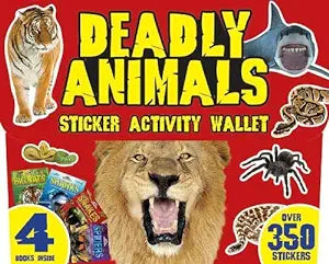 Deadly Animals Sticker Activity Wallet (1000's of Stickers)