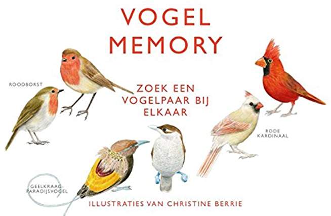 Vogelbingo: doos met spelbenodigdheden, o.a. 64 kaartjes met vogelillustraties, speelbord,bingokaarten en handleiding. (Dutch Edition)