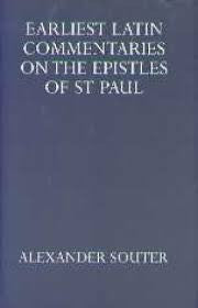 Earliest Latin Commentaries On the Epistles of St Paul