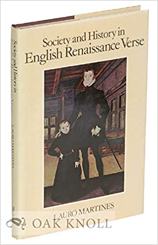 Society and History in English Renaissance Verse