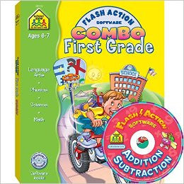 School Zone First Grade Flash Action Combo Ages 6-7