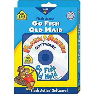 School Zone Flash Action Go Fish & Old Maid